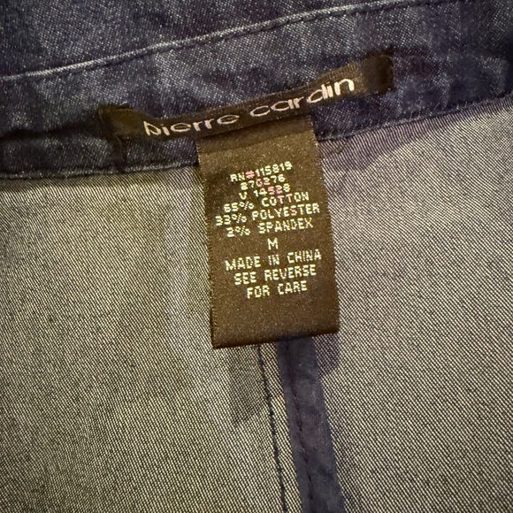 Pierre Cardin Dark Blue Cropped Blazer - Picture 5 of 5